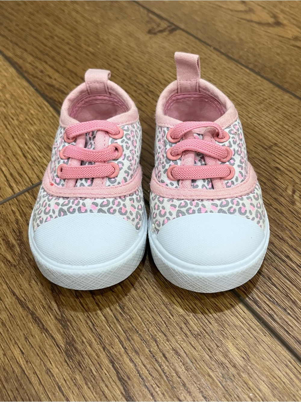 Toddler Pink Leopard Canvas Slip-On Sneakers